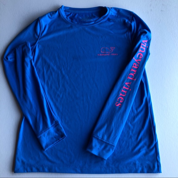 Vineyard Vines Tops - Vineyard Vines Distressed Whale Long Sleeve Tee